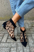 Aviana™ Stylish Leopard Print Ankle Boots