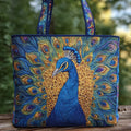 Quilted Royal Peacock Bag – Roomy and Lightweight