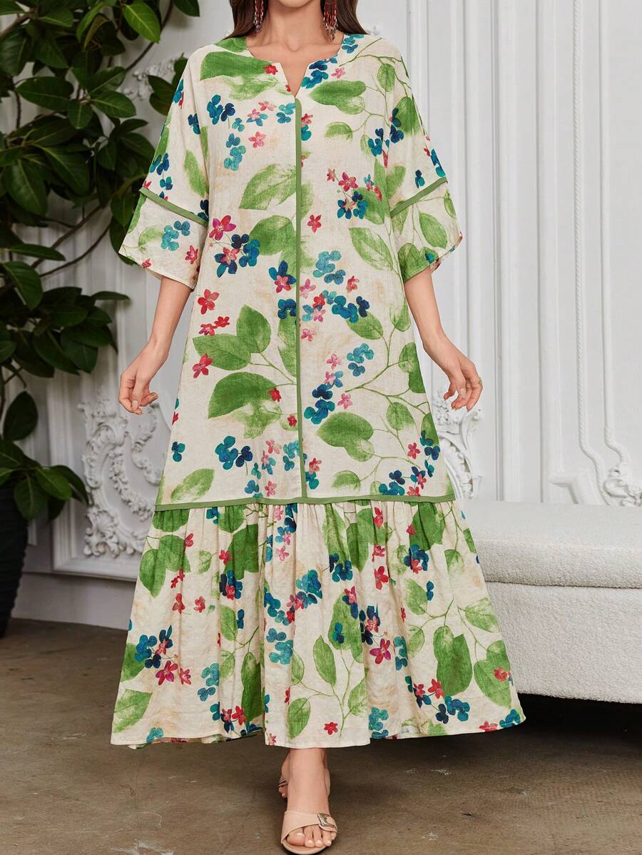 Leah™ | Floral Ruffle Dress