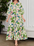 Leah™ | Ruffled Floral Print Dress
