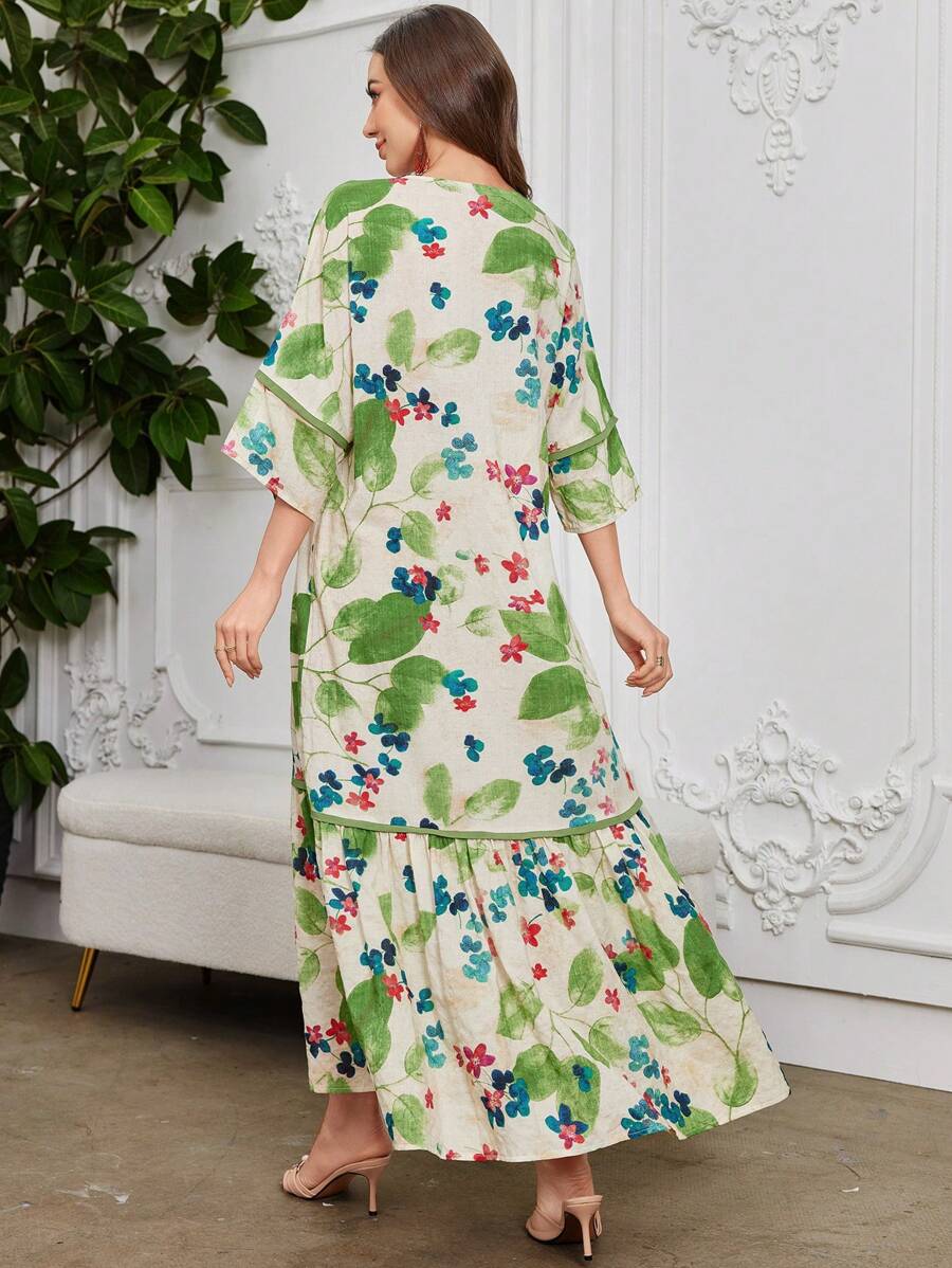Leah™ | Floral Ruffle Dress