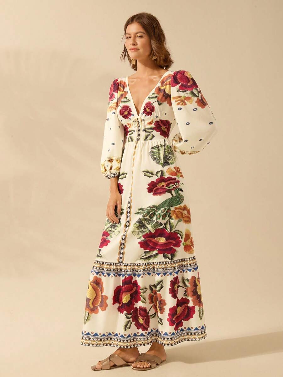 Lillian™ | Festive Floral Dress