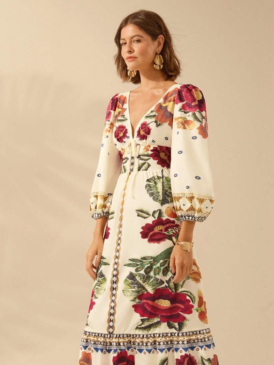 Lillian™ | Festive Floral Dress