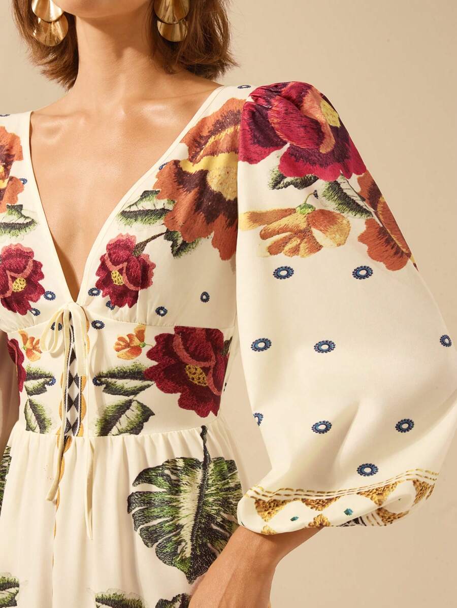 Lillian™ | Festive Floral Dress