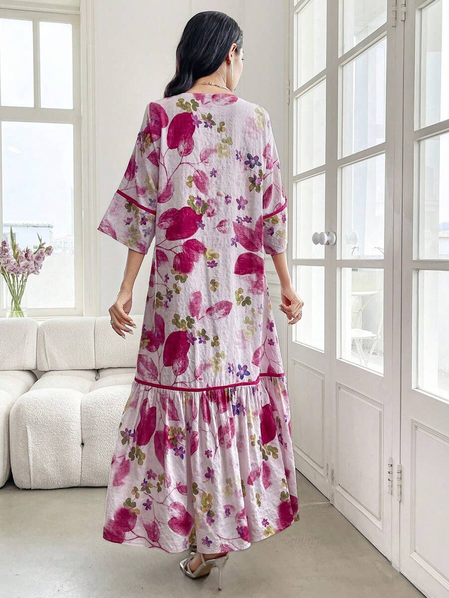 Leah™ | Floral Ruffle Dress