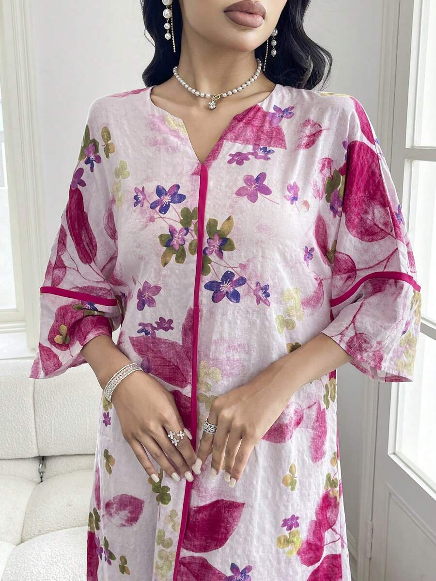 Leah™ | Ruffled Floral Print Dress