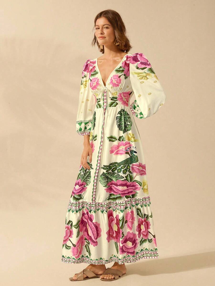 Lillian™ | Festive Floral Dress