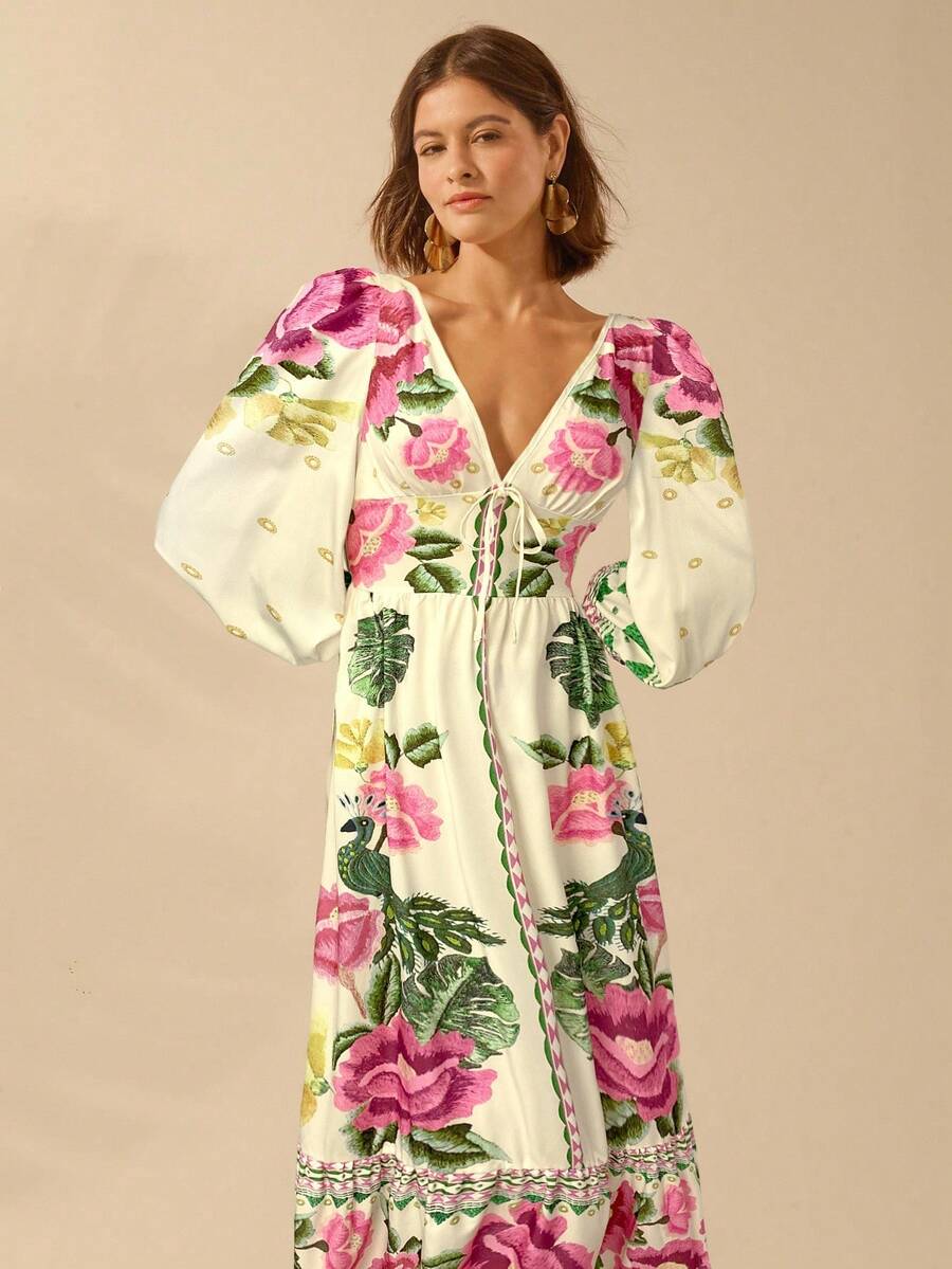 Lillian™ | Festive Floral Dress