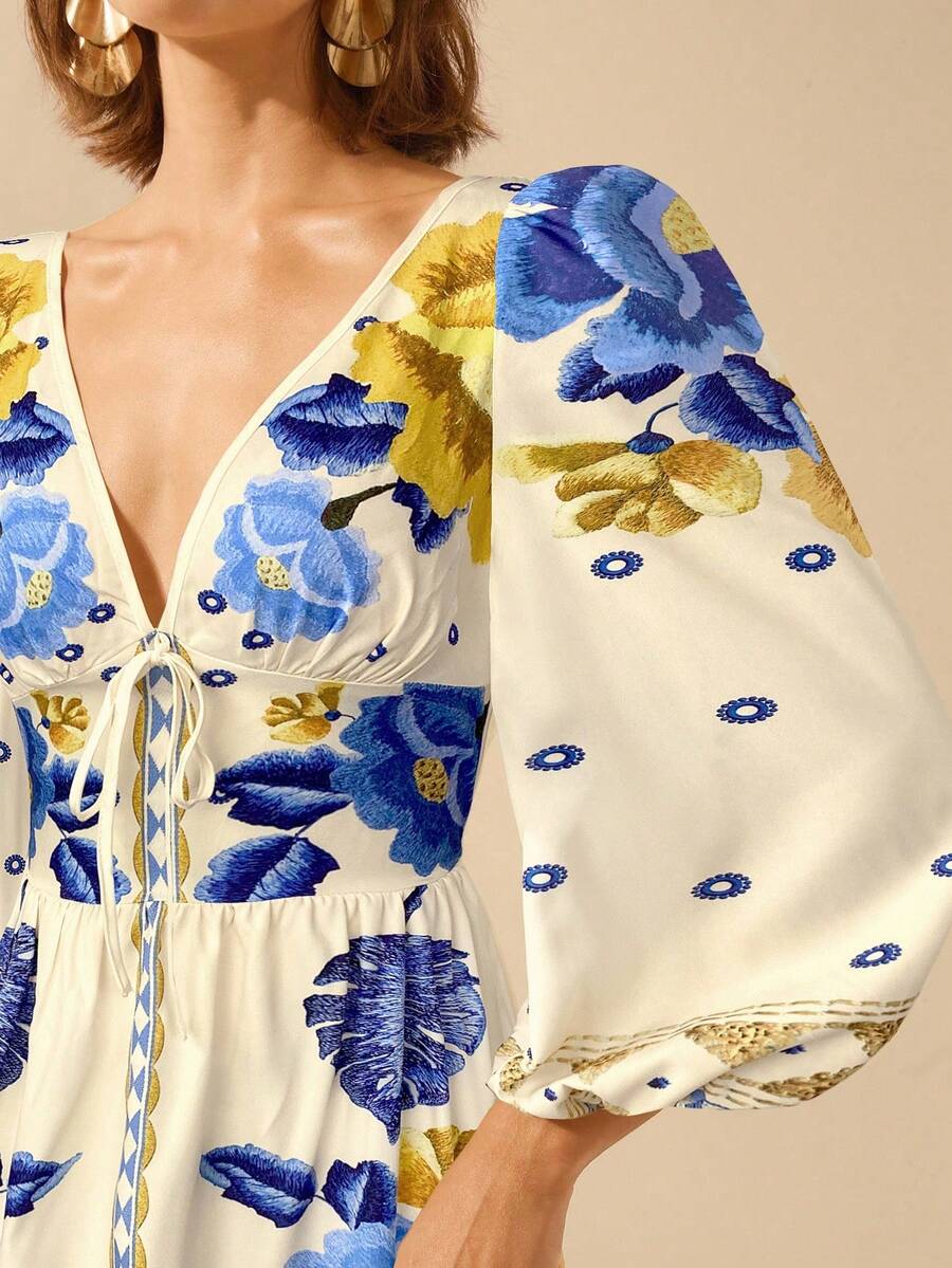 Lillian™ | Festive Floral Dress
