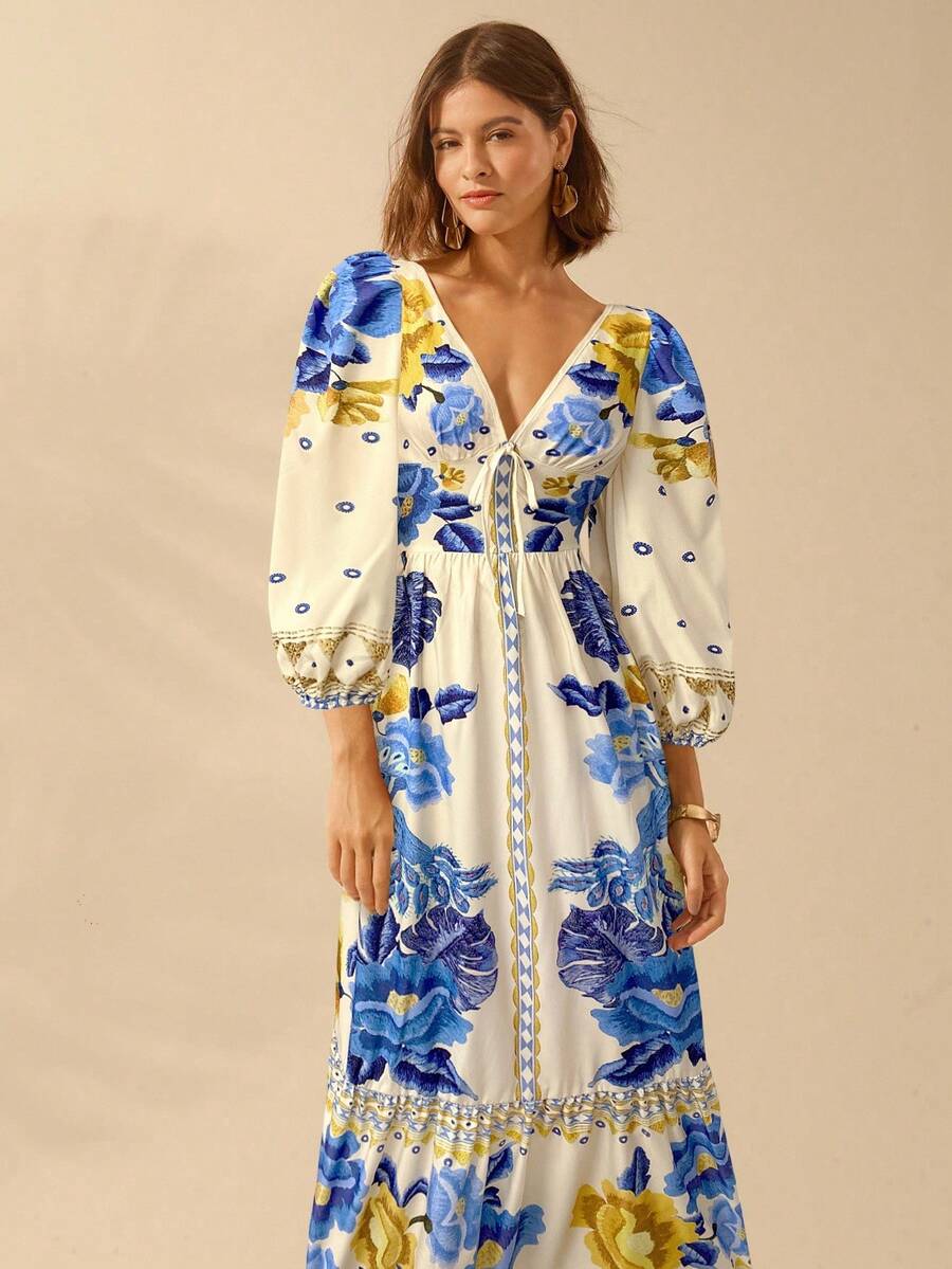 Lillian™ | Festive Floral Dress