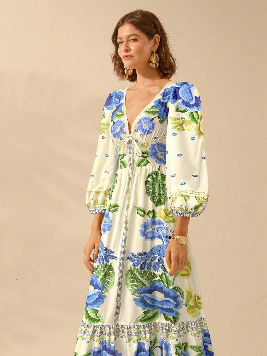 Lillian™ | Festive Floral Dress