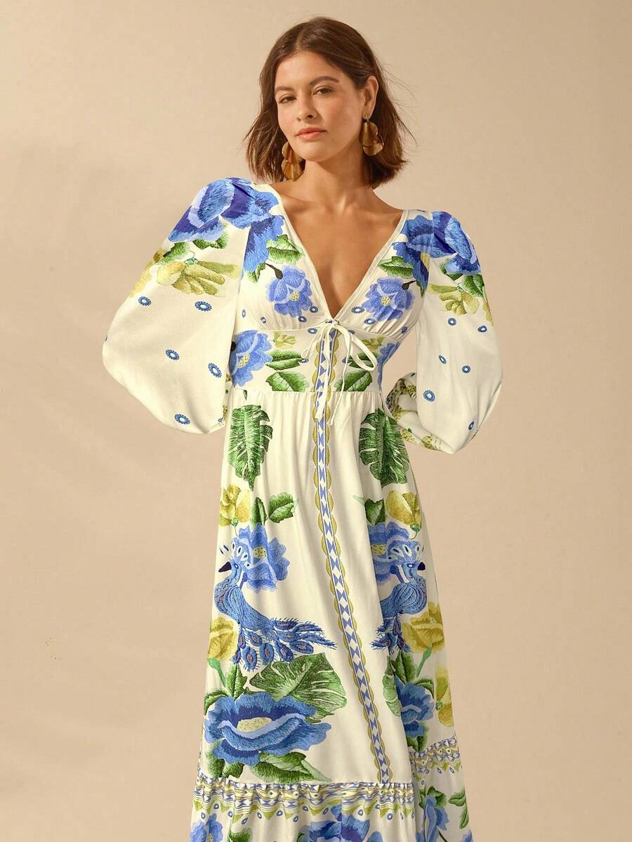 Lillian™ | Festive Floral Dress