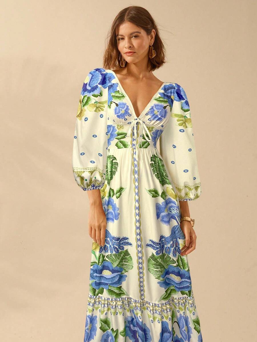 Lillian™ | Festive Floral Dress