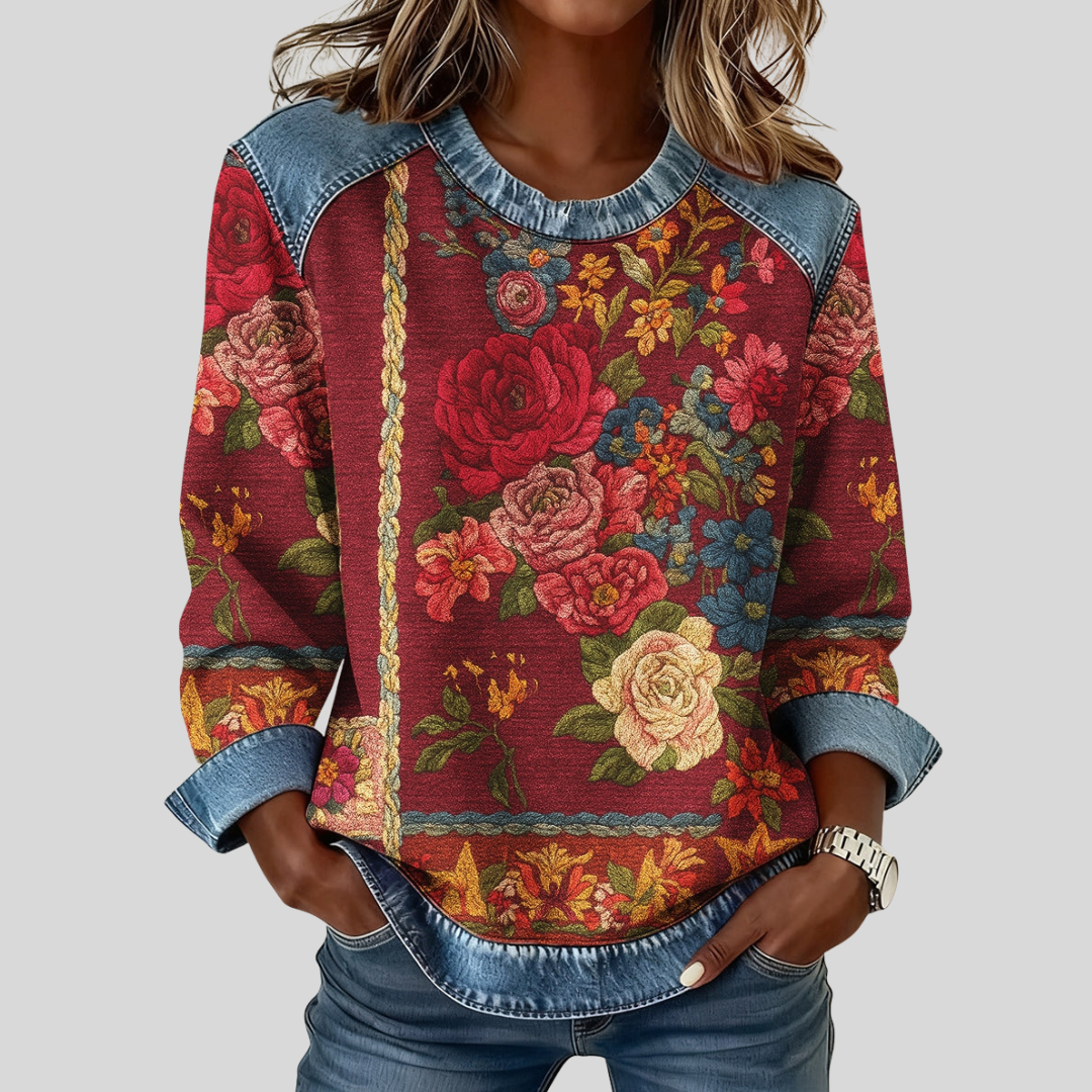 Junelle | Floral Patterned Sweatshirt