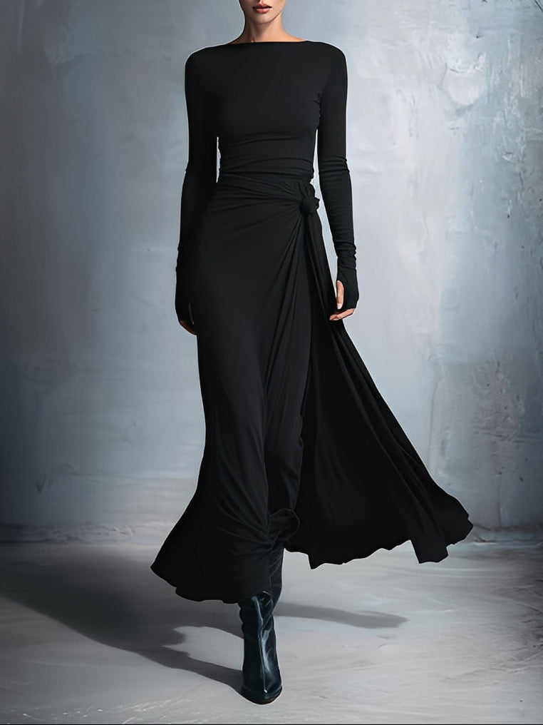 NAIARA | Side Knot Maxi Dress