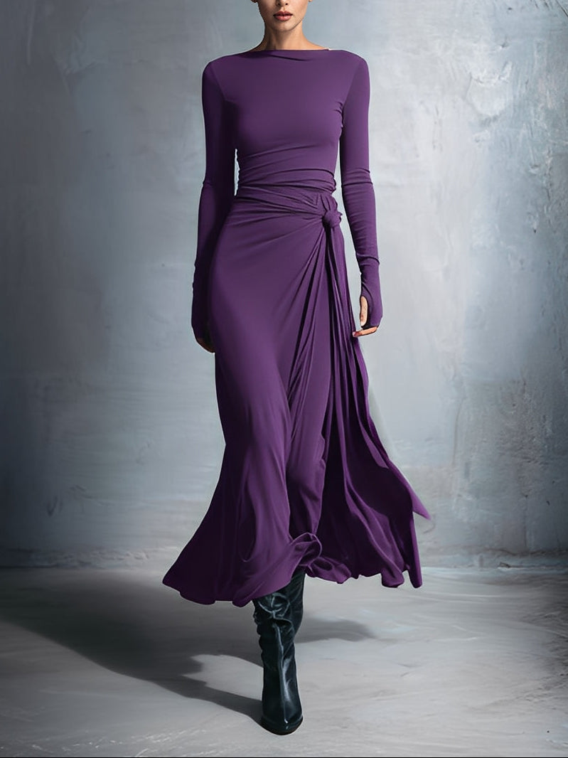 NAIARA | Side Knot Maxi Dress