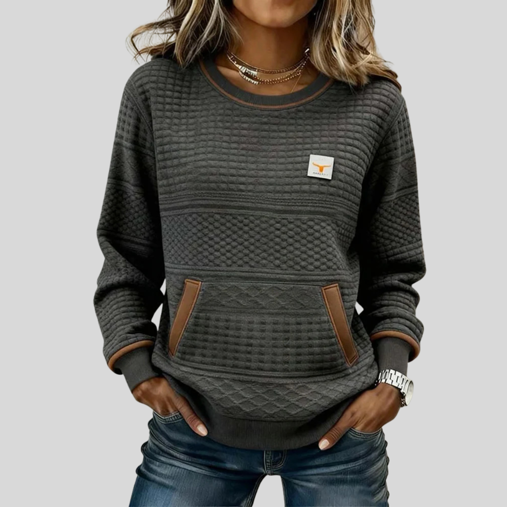 Noelle | Colourblock Crew Neck Sweatshirt