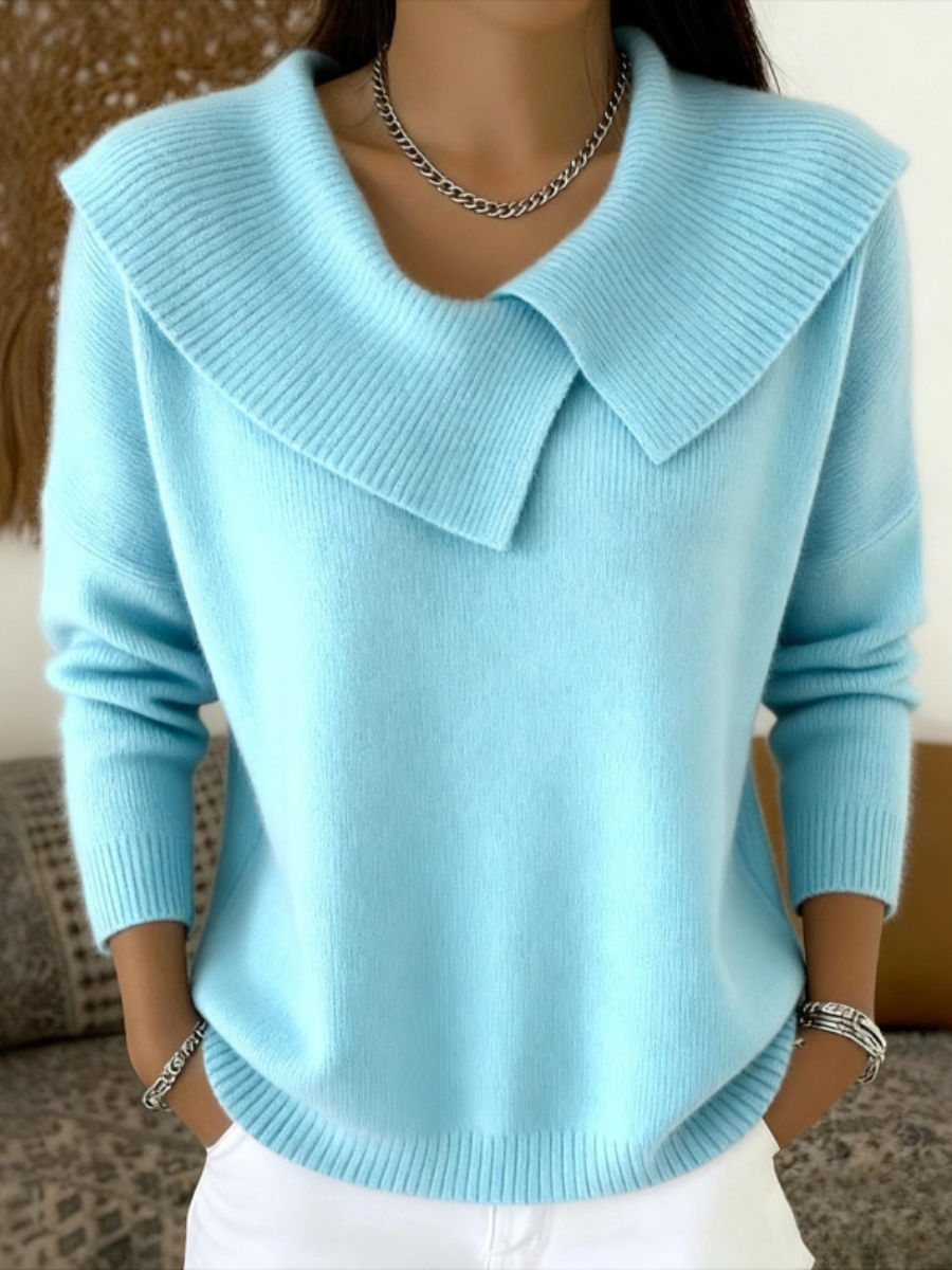 Cassidy | Cozy Sweater with Plush Collar
