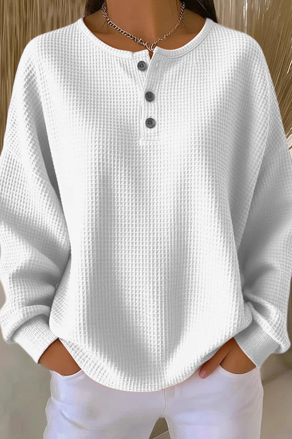 Harper Lane™ | Relaxed Fit Button-Up Blouse