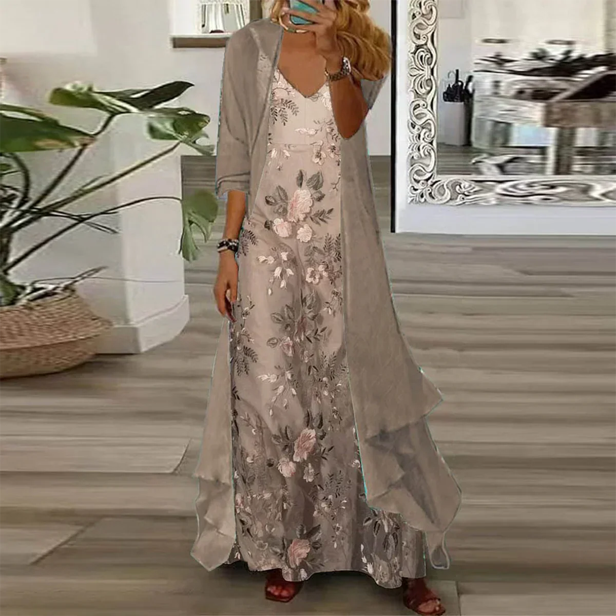 Alice™ | Elegant Maxi Dress Ensemble