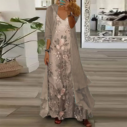Alice™ | Elegant Maxi Dress Ensemble
