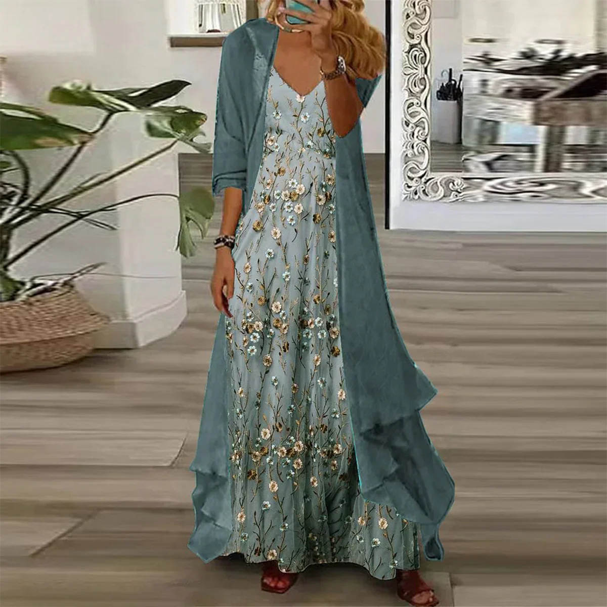 Alice™ | Elegant Maxi Dress Ensemble
