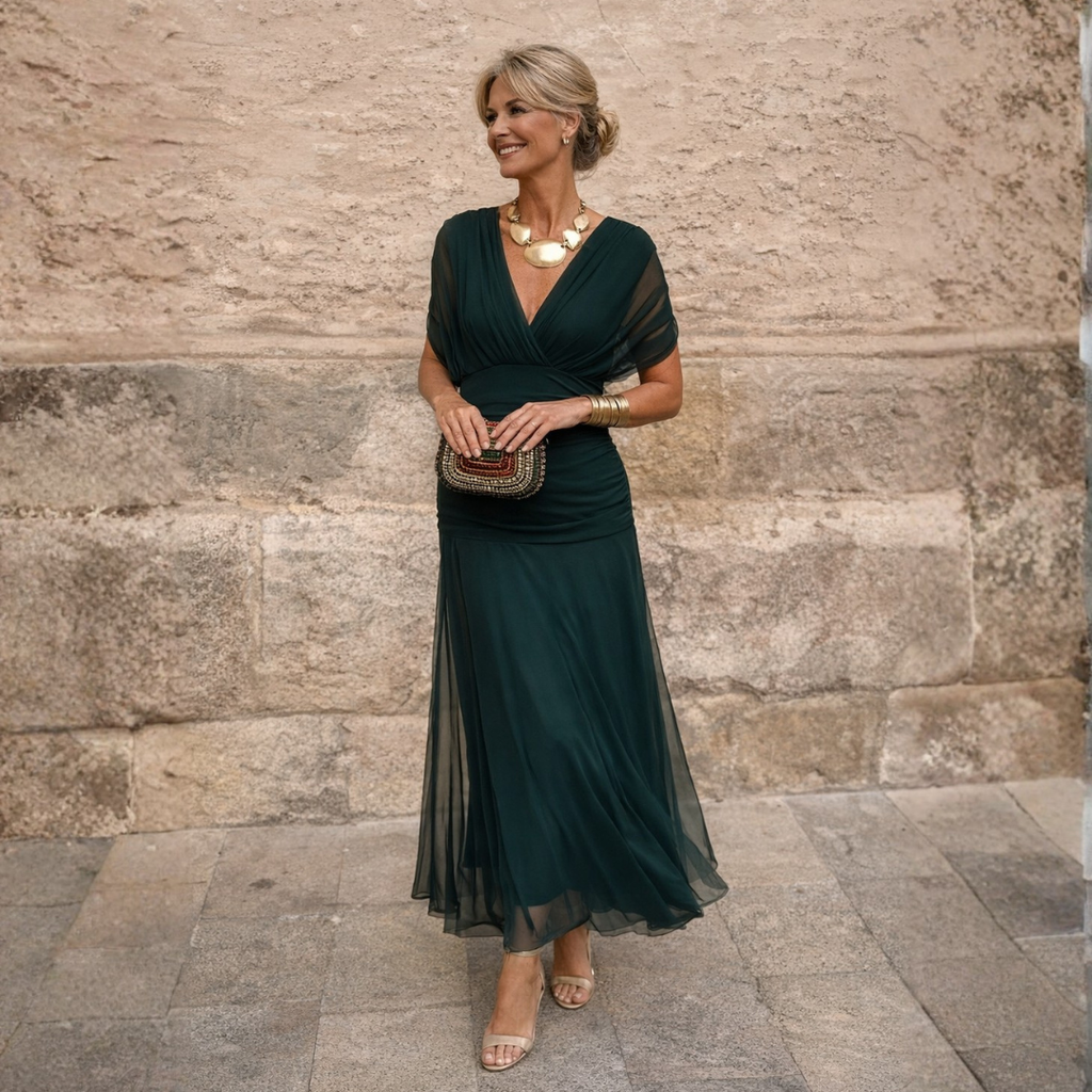 Mikaela™ | Off-Shoulder Maxi Dress