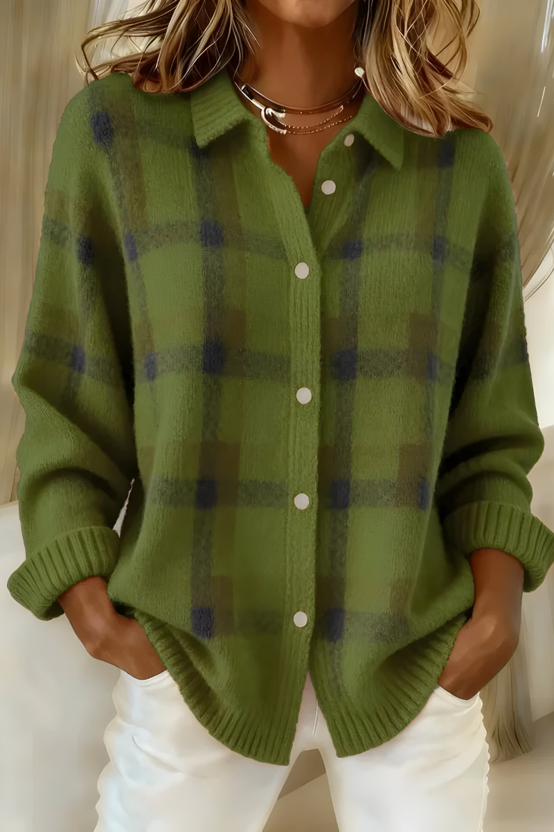 Clarisse™ | Checked Cardigan