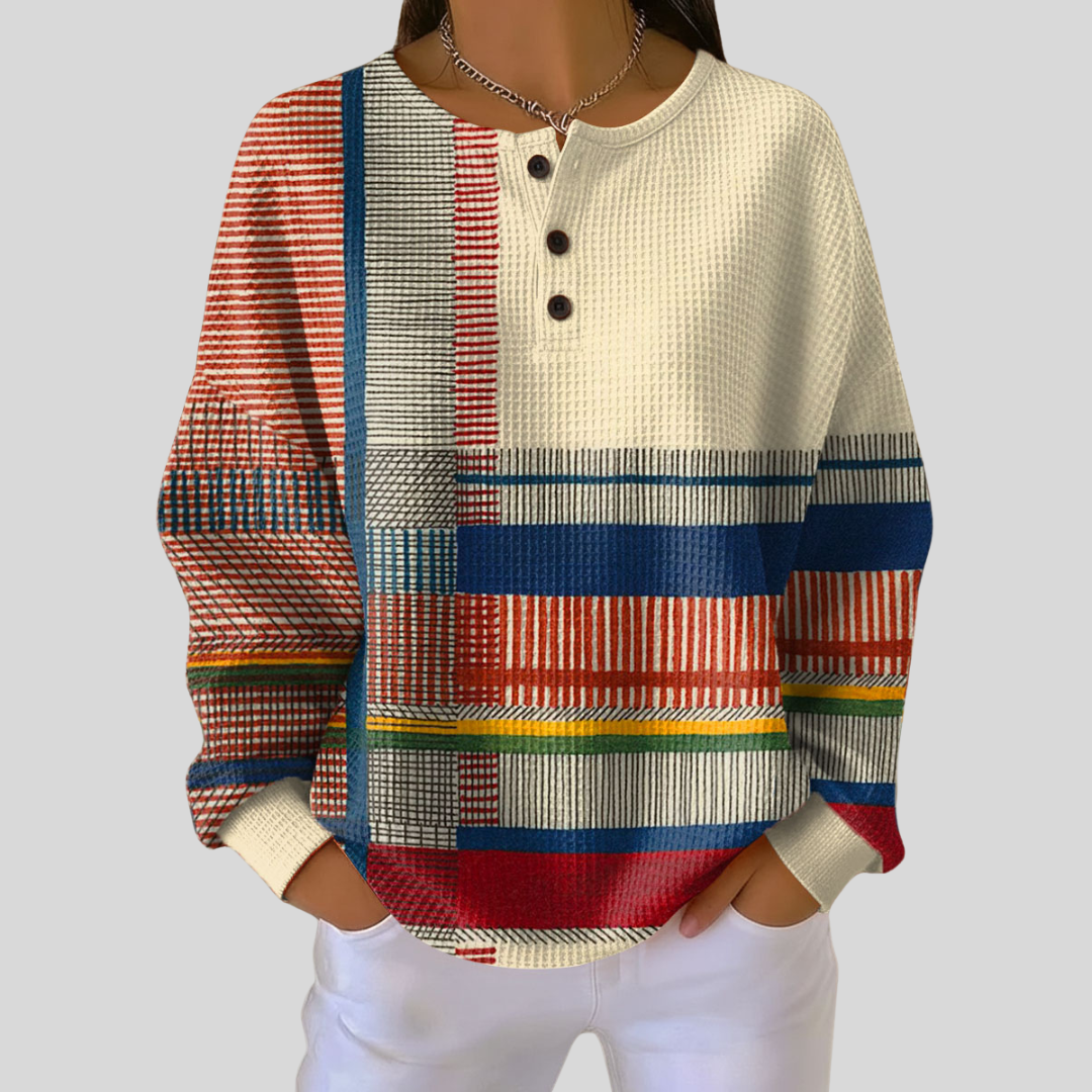 Tindra | Henley Style Sweatshirt