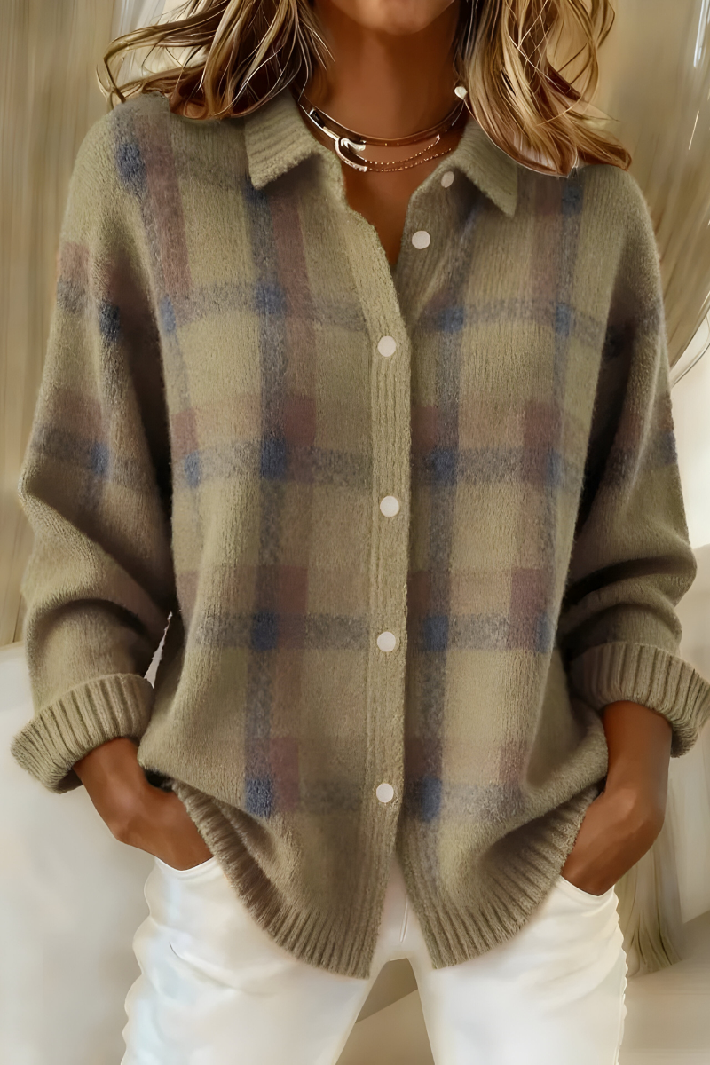 Clarisse™ | Checked Cardigan