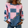 Tindelle | Creative Patchwork Sweatshirt