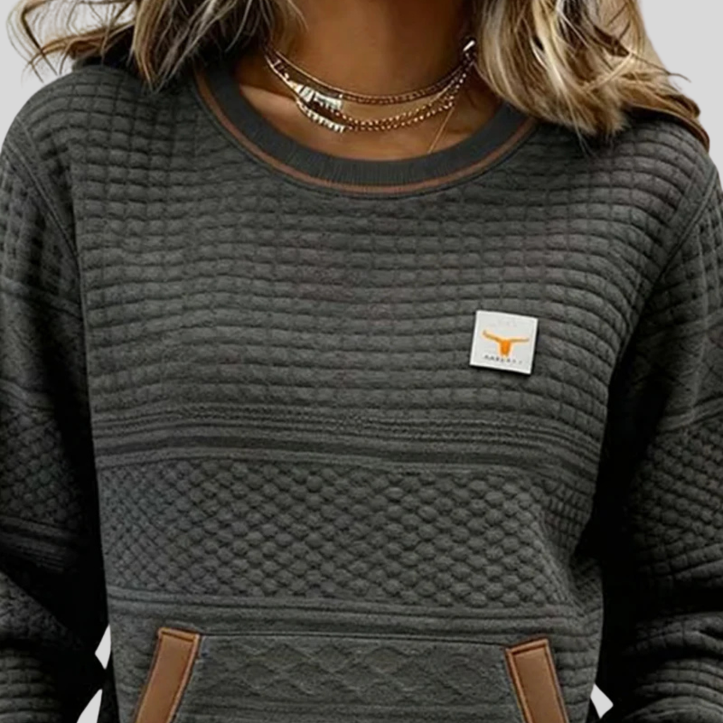 Noelle | Colourblock Crew Neck Sweatshirt