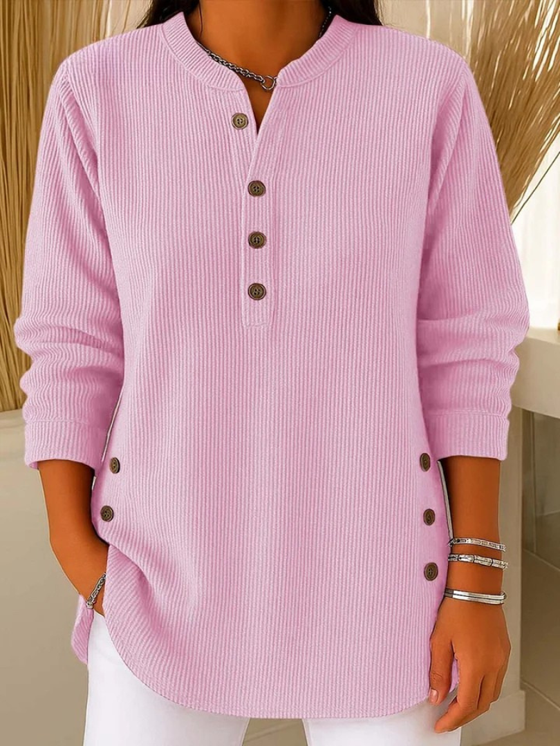 Neva™ | Classic Button Henley Tunic