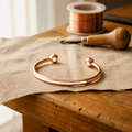 White Vein Copper Bracelet
