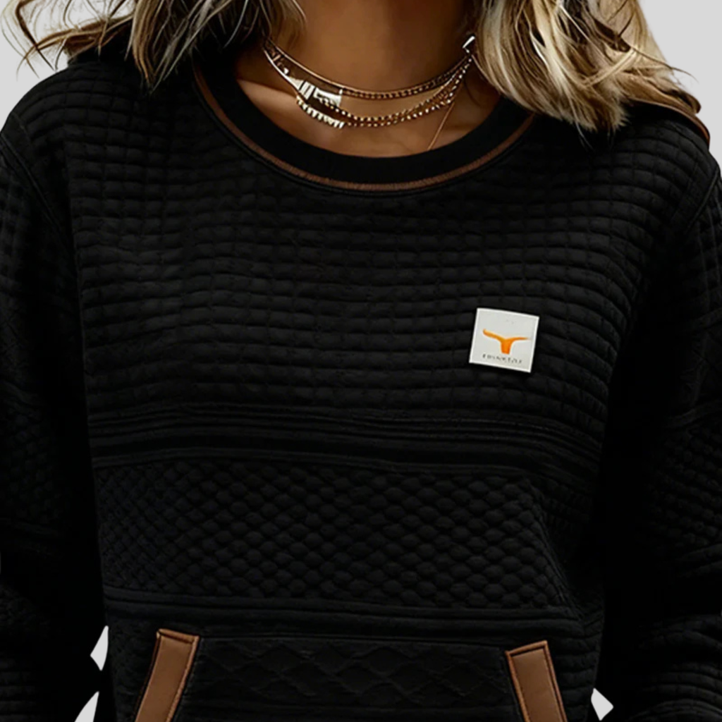 Noelle | Colourblock Crew Neck Sweatshirt