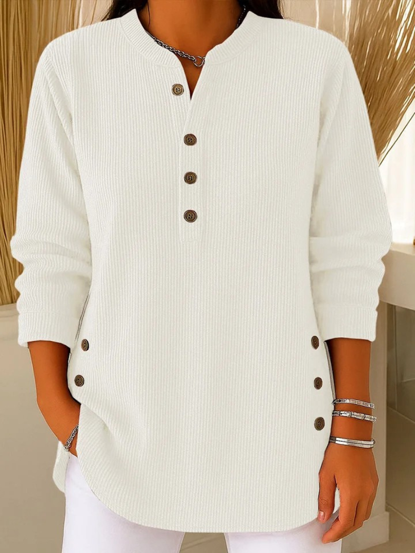 Neva™ | Classic Button Henley Tunic