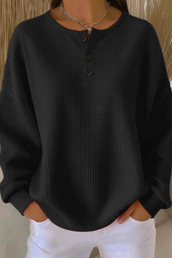 Harper Lane™ | Relaxed Fit Button-Up Blouse