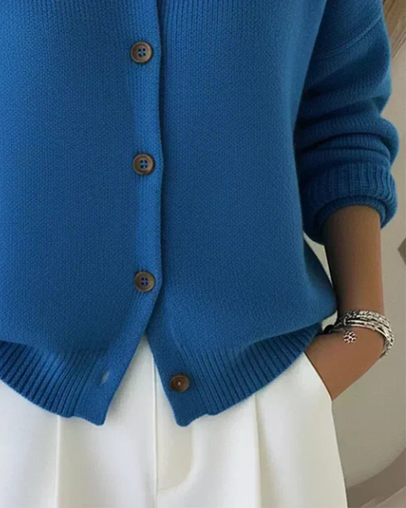 Vespera™ | Button-Up Collar Cardigan