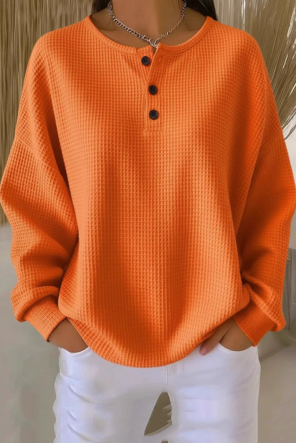 Harper Lane™ | Relaxed Fit Button-Up Blouse