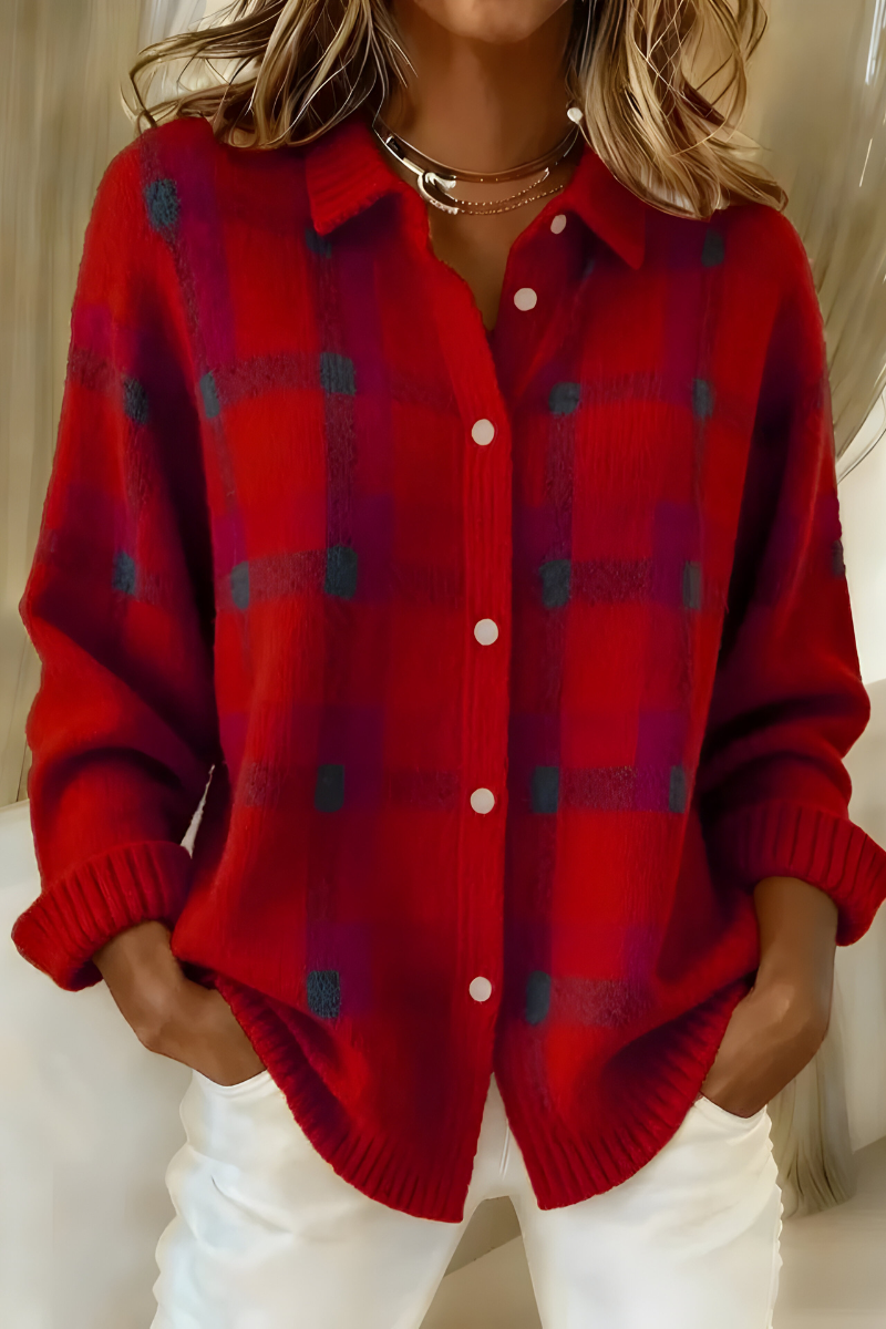 Clarisse™ | Checked Cardigan