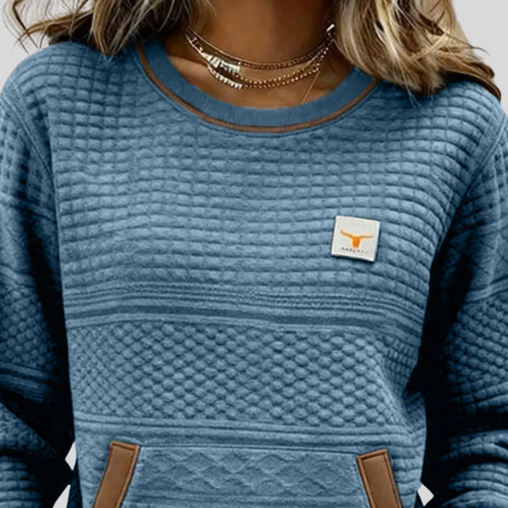 Noelle | Colourblock Crew Neck Sweatshirt