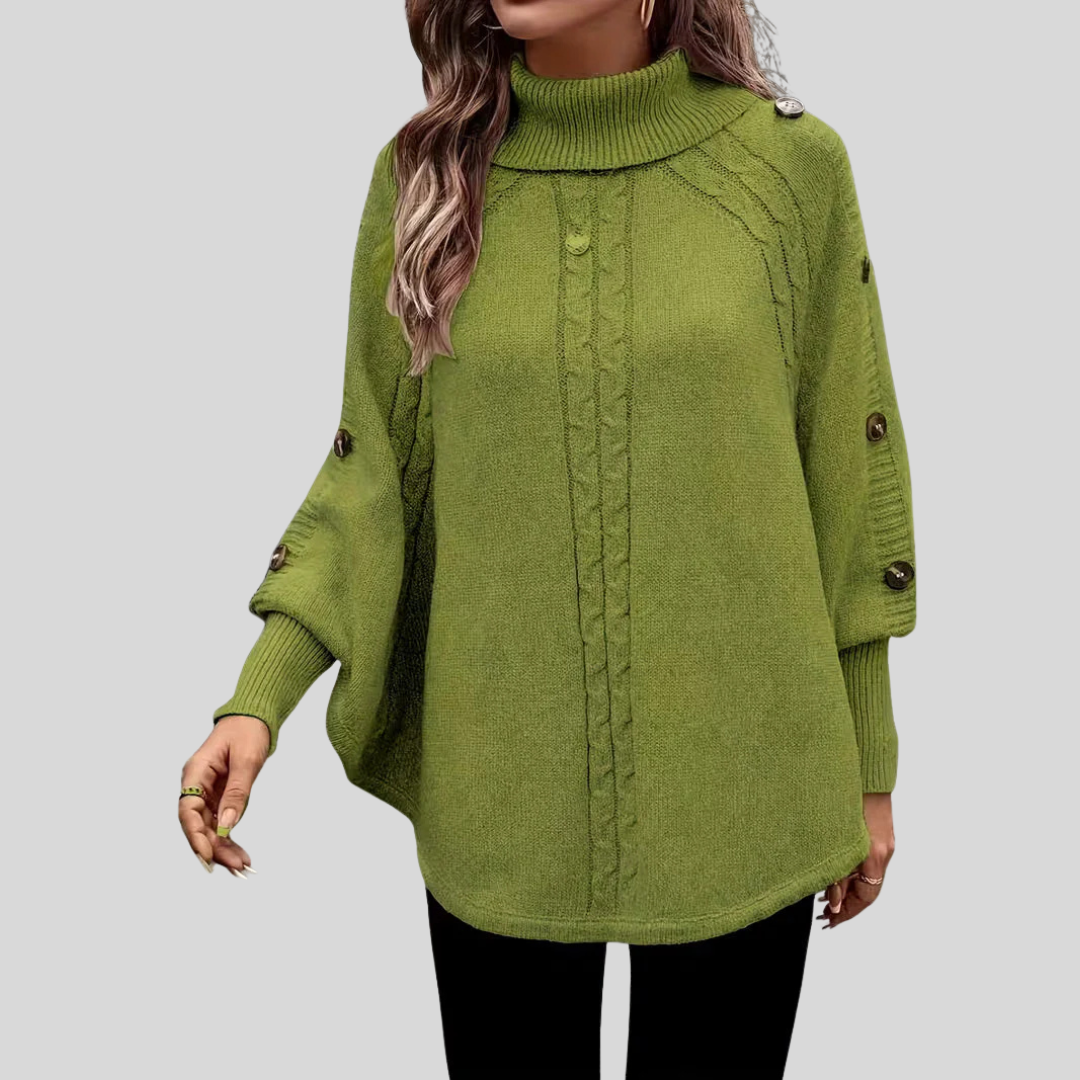 Norelle | High Neck Cable Knit Sweater