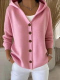 Darienne™ | Hooded Cardigan with Button Details