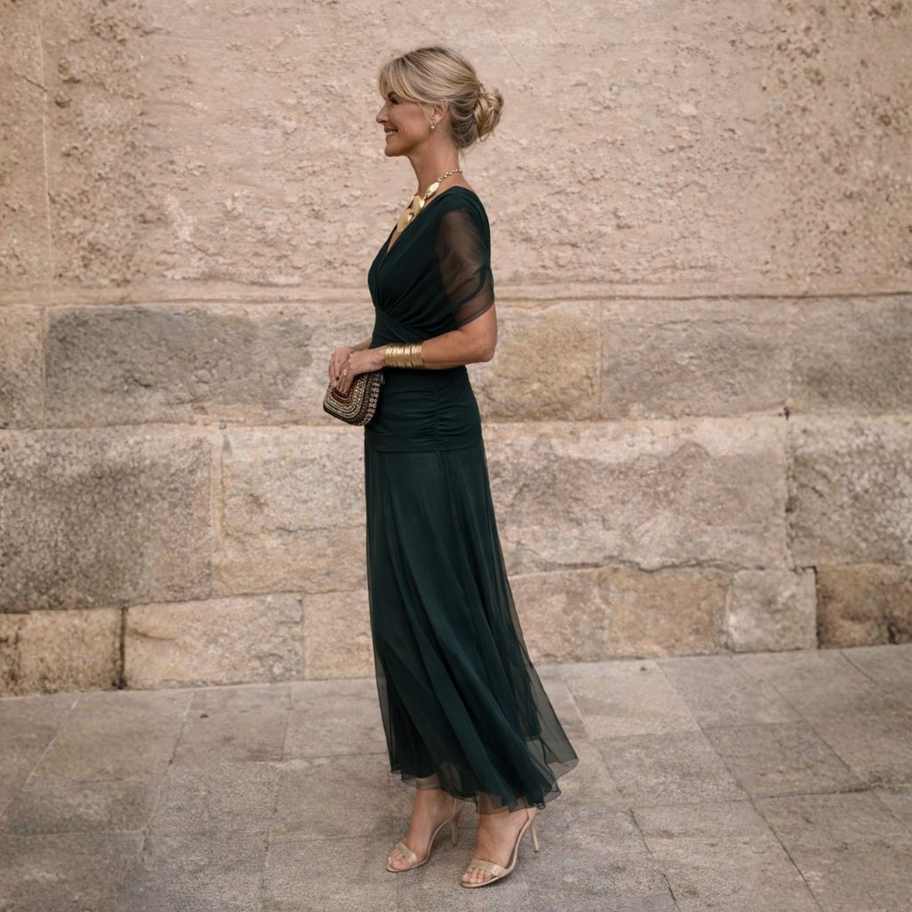 Mikaela™ | Off-Shoulder Maxi Dress