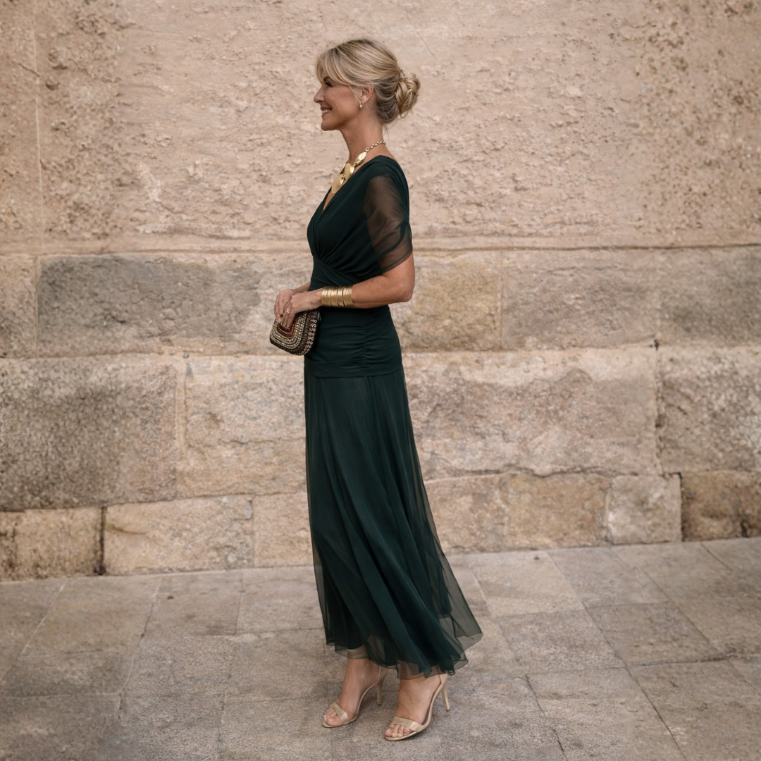 Mikaela™ | Off-Shoulder Maxi Dress
