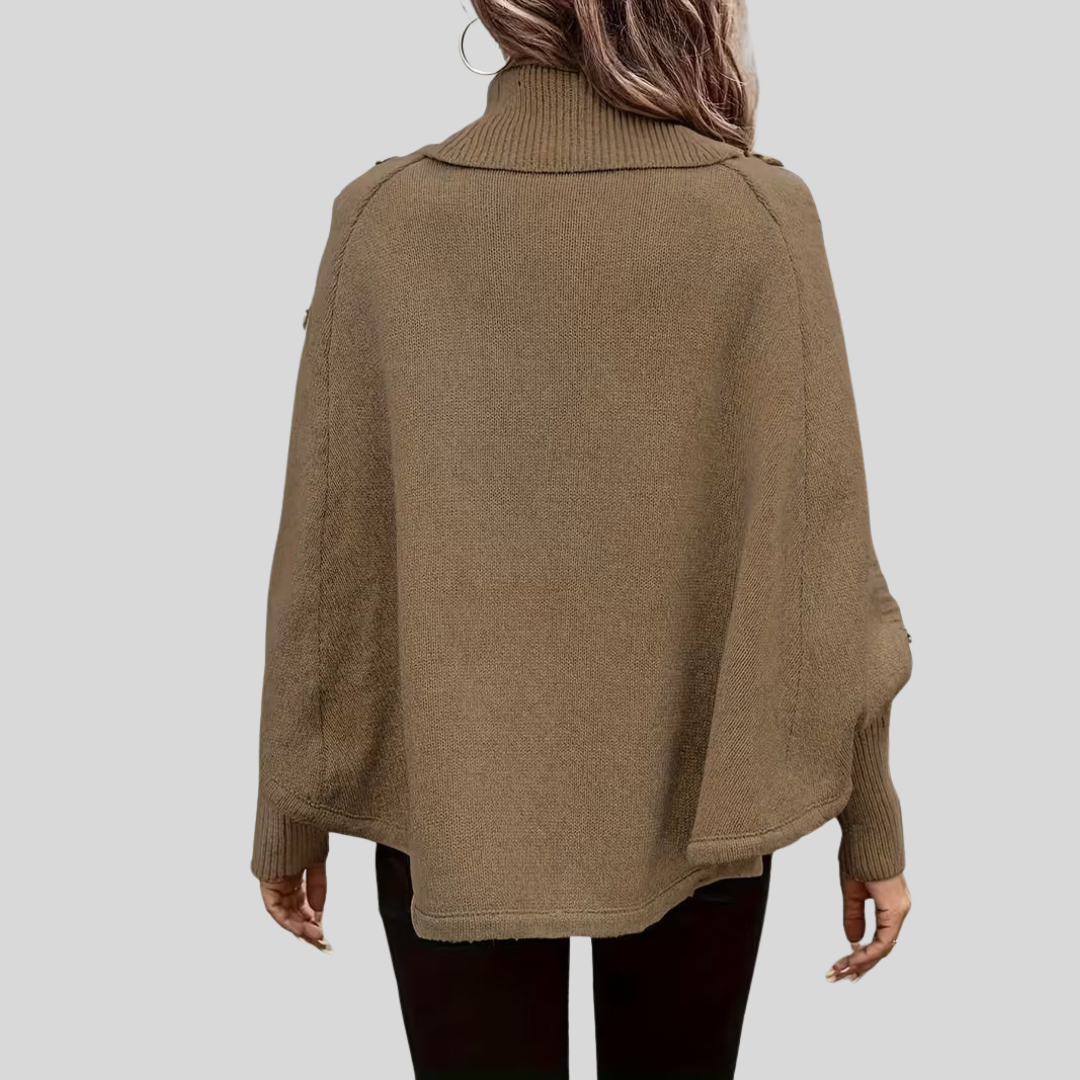 Norelle | High Neck Cable Knit Sweater