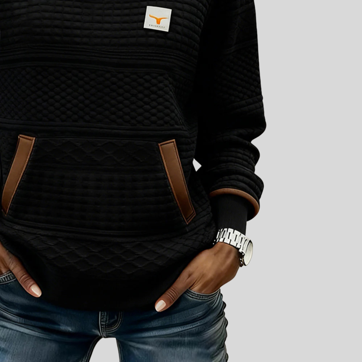 Noelle | Colourblock Crew Neck Sweatshirt