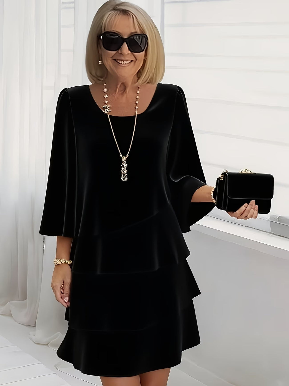 Catherine™ | Ruffled A-Line Dress