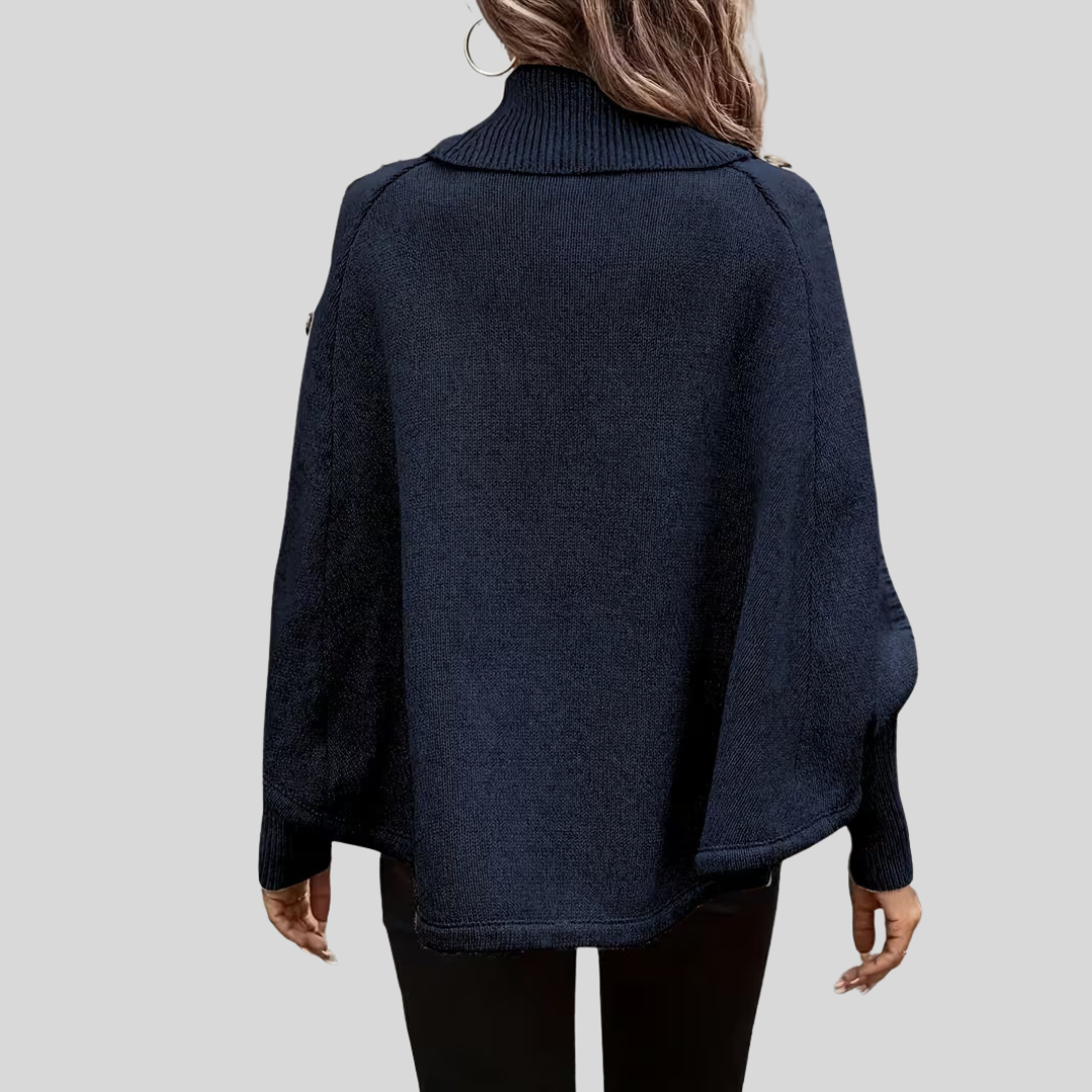 Norelle | High Neck Cable Knit Sweater
