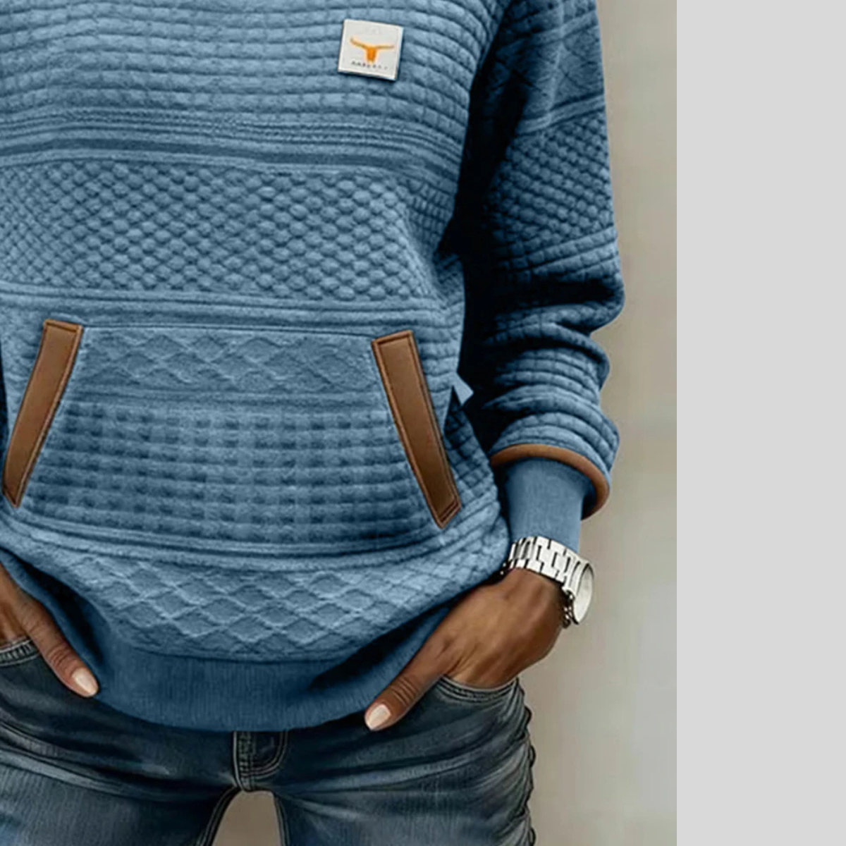 Noelle | Colourblock Crew Neck Sweatshirt